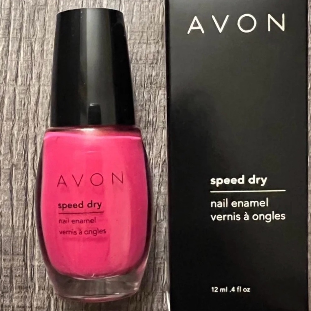 💞 New Avon Speed Dry Nail Enamel Polish in Strawberry